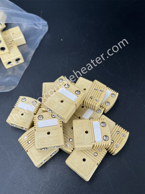Conector de termocouple industrial tipo K para altas temperaturas de 260 oC