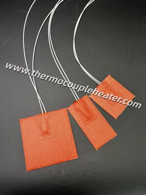 Pad de aquecimento de borracha de silicone de material premium de tamanho personalizado com termostato incorporado de 105 ° C