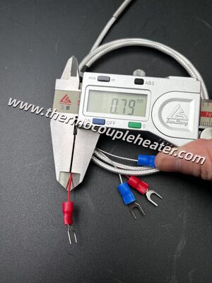 1.0mm Ultra-Fino Mineral Isolado PT100 RTD Sensor 4-Wire Alta Precisão para Espaços Confinados