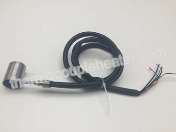 Calefatores de bobina quentes blindados do corredor com tipo par termoelétrico e cabo preto de J do silicone