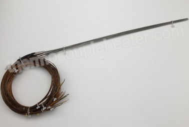 Datilografe a ponta de prova de par termoelétrico de J para o sistema quente do corredor com cabeça do metal e tubo do psiquiatra