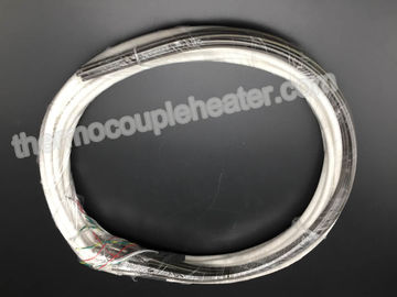 calefatores de bobina retos de 4.2x2.2mm com tipo par termoelétrico e silicone branco cabo envernizado de J