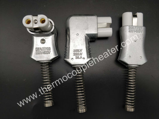 Conector industrial 220V-600V curvado reto 35A de Heater High Temperature Ceramic Plug