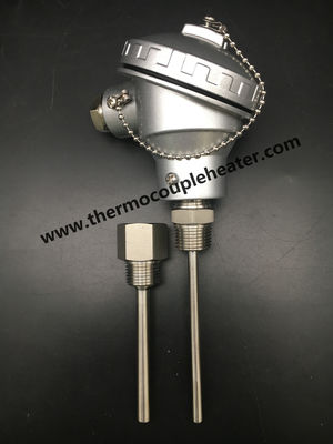 RTD introduzida PT100 do sensor de temperatura com cabeça impermeável