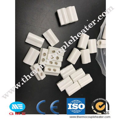 esteatite que abriga o bloco de terminais cerâmico para o calefator flexível tubular