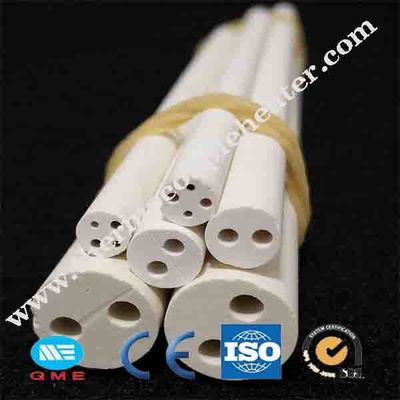 Tubo cerâmico do MgO do alto densidade 95% para a proteção do par termoelétrico