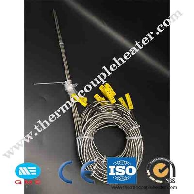 Tipo ponta de prova de K J PT100 de par termoelétrico flexível com fio de 1000mm