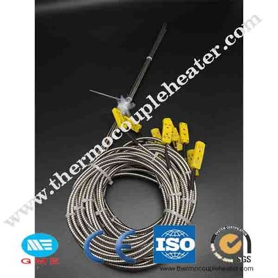 Tipo ponta de prova de K J PT100 de par termoelétrico flexível com fio de 1000mm