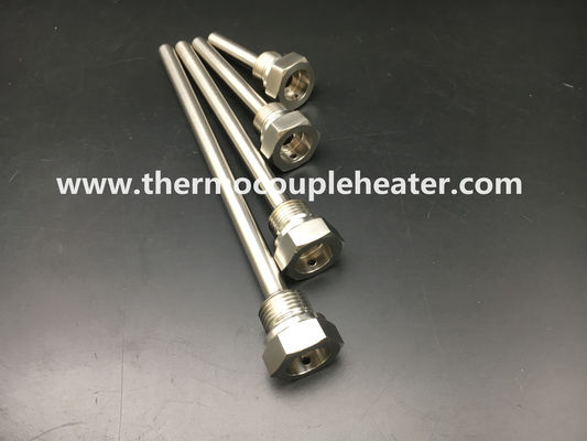 Par termoelétrico de solda Thermowell da linha da flange para a ponta de prova introduzida do sensor de temperatura