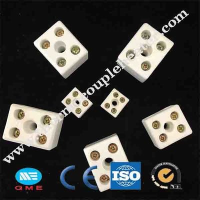 Bloco de terminais cerâmico da resistência de alta temperatura de 2 furos do Pin 5