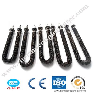 tipo elemento de 6mm 15kw u de aquecimento finned finned tubular do calefator de ar 750w