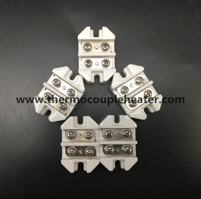 Conector cerâmico de alta temperatura 250V vitrificado branco - 25A