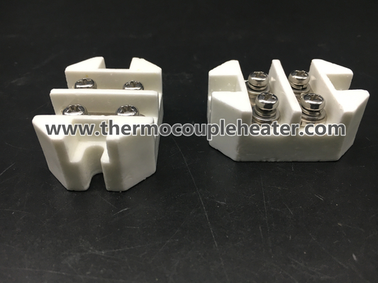 Conector cerâmico de alta temperatura 250V vitrificado branco - 25A