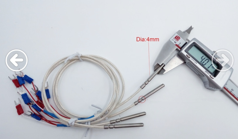 High Performance Class 1 Thermocouple RTD For PT100 Temperature Sensor , ISO9001/CE