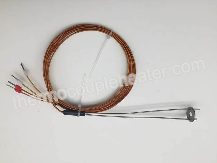 Duplex Type J Thermocouple Probe Rtd Temperature Sensor With Plastic Transition