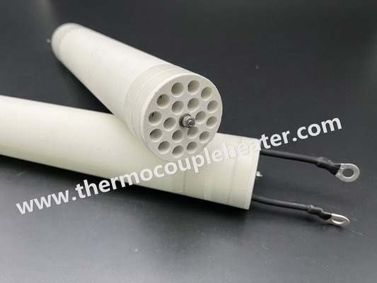Elementos de aquecimento cerâmicos cilíndricos cerâmicos de Bobbin Heater para o aquecimento de ar