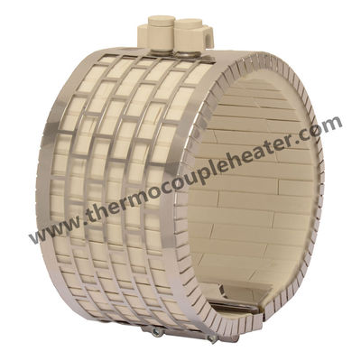 Calefatores de faixa cerâmicos do fio de resistência do nicromo da bainha SS304 para a indústria plástica