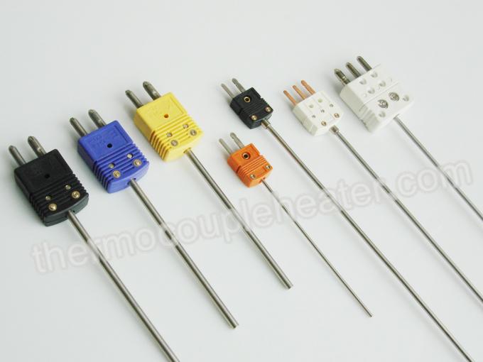 RTD de alta temperatura do par termoelétrico com fio de 1000 medidores/mini conector