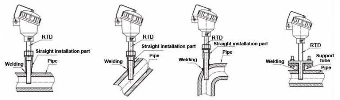 Tipo blindado sensor de K de temperatura da RTD do par termoelétrico para o fogão bonde