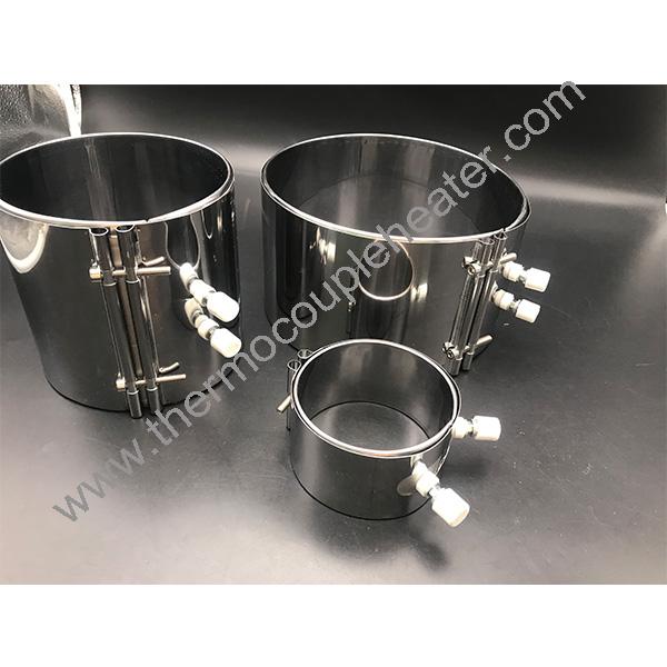 Extrusor de aço inoxidável barril de parafuso Mica aquecedor de banda isolada com terminais de parafuso