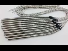 Aquecedores de cartucho duráveis com proteção de mangueira de aço flexível